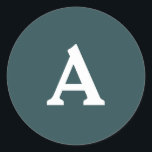 Adesivo Selo de Envelope Monograma Personalizado<br><div class="desc">Isto são monogramas lindamente impressos personalizados que podem ser personalizados para o seu dia especial. Isso é melhor para convites para casamento,  cartões RSVP e outros produtos que combinam com este design.</div>