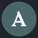 Adesivo Selo de Envelope Monograma Personalizado<br><div class="desc">Isto são monogramas lindamente impressos personalizados que podem ser personalizados para o seu dia especial. Isso é melhor para convites para casamento,  cartões RSVP e outros produtos que combinam com este design.</div>