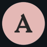 Adesivo Selo de Envelope Monograma Personalizado<br><div class="desc">Isto são monogramas lindamente impressos personalizados que podem ser personalizados para o seu dia especial. Isso é melhor para convites para casamento,  cartões RSVP e outros produtos que combinam com este design.</div>