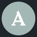 Adesivo Selo de Envelope Monograma Personalizado<br><div class="desc">Isto são monogramas lindamente impressos personalizados que podem ser personalizados para o seu dia especial. Isso é melhor para convites para casamento,  cartões RSVP e outros produtos que combinam com este design.</div>