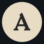 Adesivo Selo de Envelope Monograma Personalizado<br><div class="desc">Isto são monogramas lindamente impressos personalizados que podem ser personalizados para o seu dia especial. Isso é melhor para convites para casamento,  cartões RSVP e outros produtos que combinam com este design.</div>