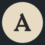 Adesivo Selo de Envelope Monograma Personalizado<br><div class="desc">Isto são monogramas lindamente impressos personalizados que podem ser personalizados para o seu dia especial. Isso é melhor para convites para casamento, cartões RSVP e outros produtos que combinam com este design.</div>