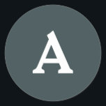 Adesivo Selo de Envelope Monograma Personalizado<br><div class="desc">Isto são monogramas lindamente impressos personalizados que podem ser personalizados para o seu dia especial. Isso é melhor para convites para casamento,  cartões RSVP e outros produtos que combinam com este design.</div>