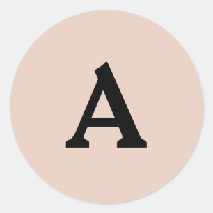 Adesivo Selo de Envelope Monograma Personalizado