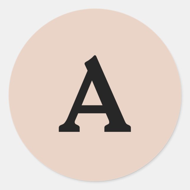 Adesivo Selo de Envelope Monograma Personalizado (Frente)