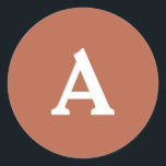 Adesivo Selo de Envelope Monograma Personalizado<br><div class="desc">Isto são monogramas lindamente impressos personalizados que podem ser personalizados para o seu dia especial. Isso é melhor para convites para casamento,  cartões RSVP e outros produtos que combinam com este design.</div>