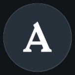 Adesivo Selo de Envelope Monograma Personalizado<br><div class="desc">Isto são monogramas lindamente impressos personalizados que podem ser personalizados para o seu dia especial. Isso é melhor para convites para casamento,  cartões RSVP e outros produtos que combinam com este design.</div>