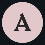 Adesivo Selo de Envelope Monograma Personalizado<br><div class="desc">Isto são monogramas lindamente impressos personalizados que podem ser personalizados para o seu dia especial. Isso é melhor para convites para casamento,  cartões RSVP e outros produtos que combinam com este design.</div>