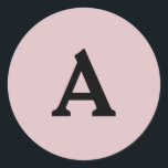 Adesivo Selo de Envelope Monograma Personalizado<br><div class="desc">Isto são monogramas lindamente impressos personalizados que podem ser personalizados para o seu dia especial. Isso é melhor para convites para casamento,  cartões RSVP e outros produtos que combinam com este design.</div>