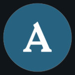 Adesivo Selo de Envelope Monograma Personalizado<br><div class="desc">Isto são monogramas lindamente impressos personalizados que podem ser personalizados para o seu dia especial. Isso é melhor para convites para casamento,  cartões RSVP e outros produtos que combinam com este design.</div>