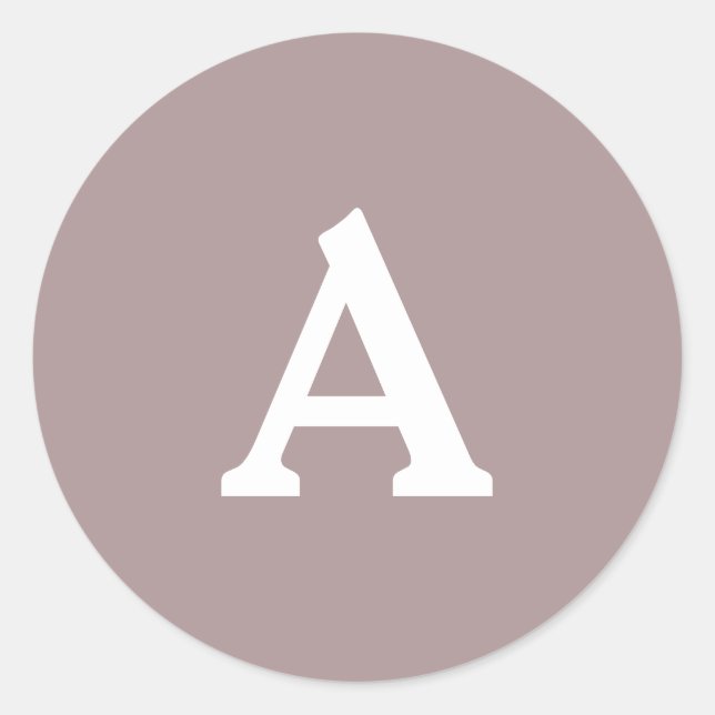 Adesivo Selo de Envelope Monograma Personalizado (Frente)