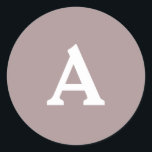 Adesivo Selo de Envelope Monograma Personalizado<br><div class="desc">Isto são monogramas lindamente impressos personalizados que podem ser personalizados para o seu dia especial. Isso é melhor para convites para casamento,  cartões RSVP e outros produtos que combinam com este design.</div>