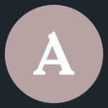 Adesivo Selo de Envelope Monograma Personalizado<br><div class="desc">Isto são monogramas lindamente impressos personalizados que podem ser personalizados para o seu dia especial. Isso é melhor para convites para casamento,  cartões RSVP e outros produtos que combinam com este design.</div>