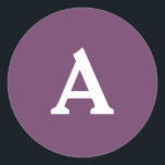 Adesivo Selo de Envelope Monograma Personalizado<br><div class="desc">Isto são monogramas lindamente impressos personalizados que podem ser personalizados para o seu dia especial. Isso é melhor para convites para casamento,  cartões RSVP e outros produtos que combinam com este design.</div>