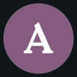 Adesivo Selo de Envelope Monograma Personalizado<br><div class="desc">Isto são monogramas lindamente impressos personalizados que podem ser personalizados para o seu dia especial. Isso é melhor para convites para casamento, cartões RSVP e outros produtos que combinam com este design.</div>