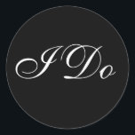 Adesivo Selo de Envelope na moda<br><div class="desc">Formal Wedding Vows Invitation Seal Stickers © 2008 Fotografia e Design por TDSwhite</div>