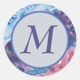 Adesivo Selo de Envelope na moda Monograma