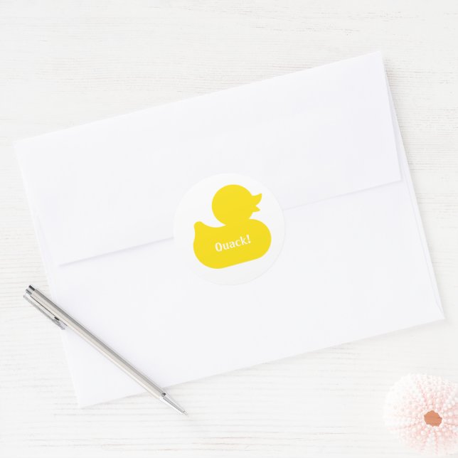 Adesivo Selo de Envelope Pato de Borracha (Envelope)