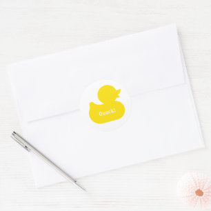 Adesivo Selo de Envelope Pato de Borracha
