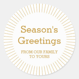 Adesivo Selo de Envelope Personalizado Simples Moderno