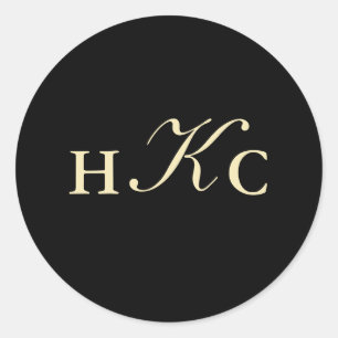 Adesivo Selo de envelope preto e marfim