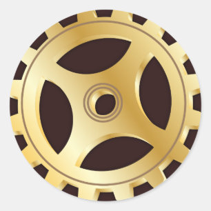 Adesivo Selo de Envelope Steampunk