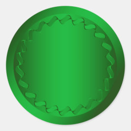 Adesivo Selo de Envelope Verde