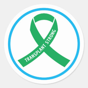 Adesivo Selo de Envelope Verde Forte de Transplante