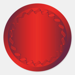 Adesivo Selo de Envelope Vermelho