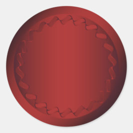 Adesivo Selo de Envelope Vermelho