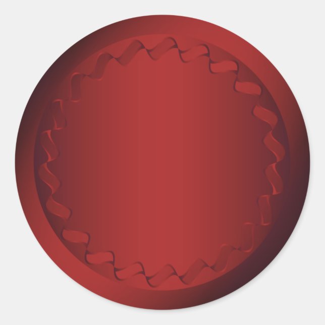 Adesivo Selo de Envelope Vermelho (Frente)