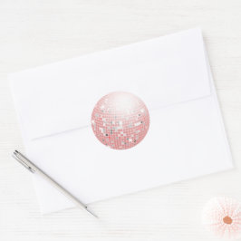 Adesivo Selo de envelopes Pink Dusty Disco Retro 70s