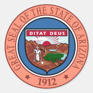 Adesivo Selo de Estado da Arizona