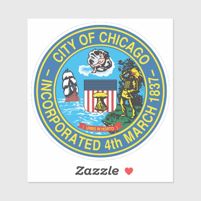 Adesivo Selo de excelente de Chicago (Folha)