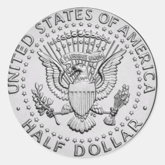 Adesivo Selo de Excelente dos EUA a meio dólar