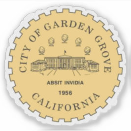 Adesivo Selo de Garden Grove, Califórnia, EUA