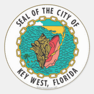 Adesivo Selo de Key West, Flórida
