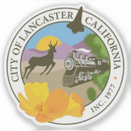 Adesivo Selo de Lancaster, Califórnia, EUA