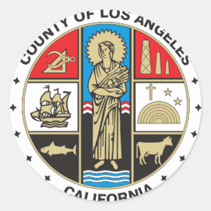 Adesivo Selo de Los Angeles