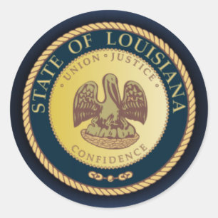 Adesivo Selo de Louisiana
