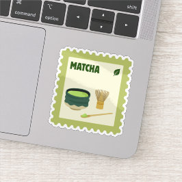 Adesivo Selo de Matcha Fofo