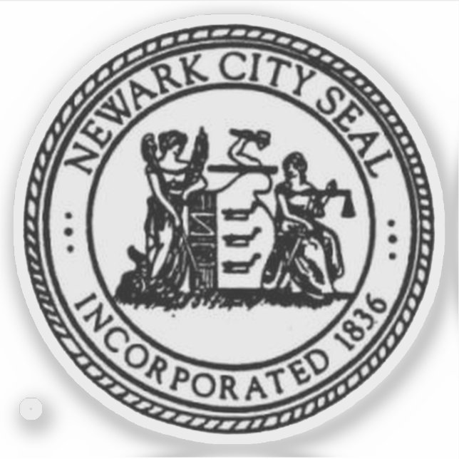 Adesivo Selo de Newark, Nova Jersey, EUA (Frente)