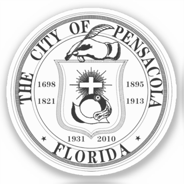 Adesivo Selo de Pensacola, Flórida (Frente)