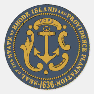 Adesivo Selo de Rhode Island