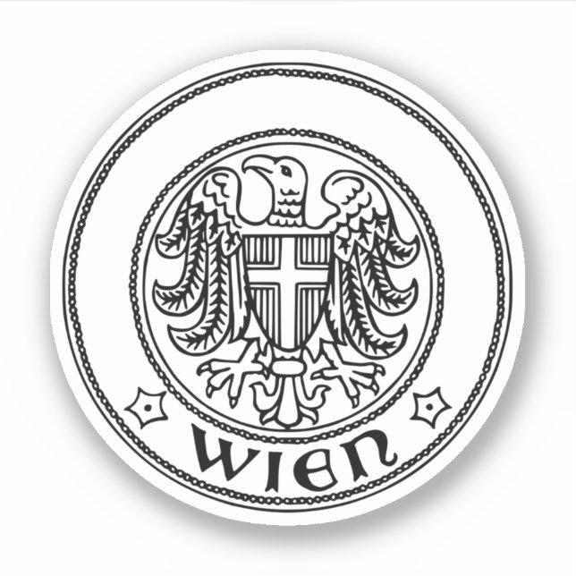 Adesivo Selo de Viena, ÁUSTRIA (Frente)