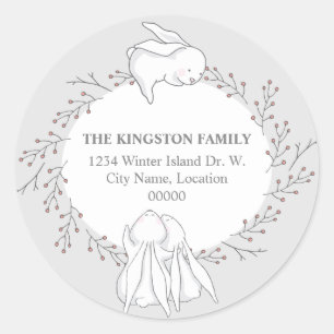 Adesivo Selo do endereço do remetente dos animais da