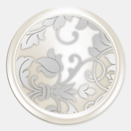 Adesivo Selo do Envelope das Damas de Prata e Pérolas