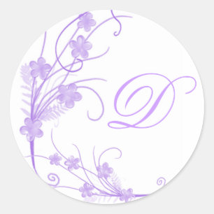 Adesivo Selo do envelope de Monogramed do casamento