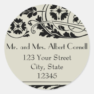 Adesivo Selo do envelope do endereço do remetente de