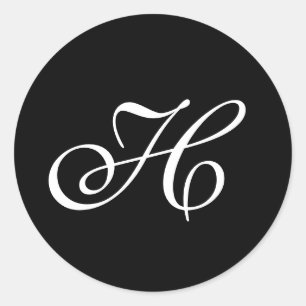 Adesivo Selo do envelope do monograma